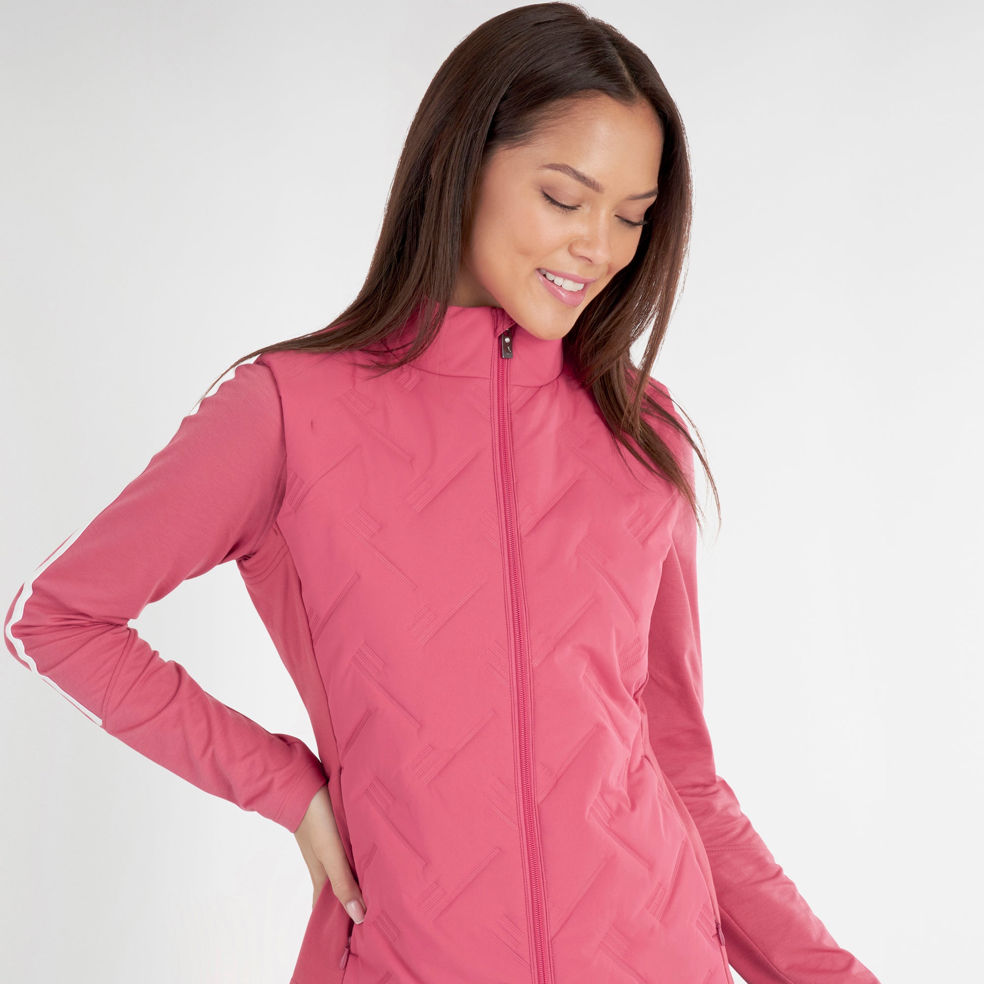 Green Lamb Monique Hybrid Ladies Golf Gilet Blush